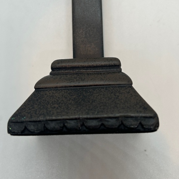 NEW Vintage Dark Brown Metal Crucifix Cross Star Wall Hang or Free Stand 10” - Picture 7 of 9